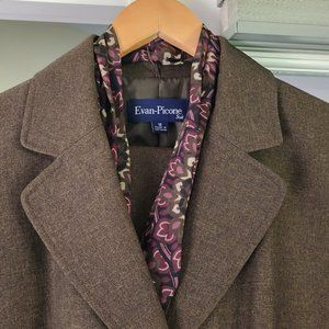 Evan-Picone Pants 3-pc Suit Size 12 - Brown
